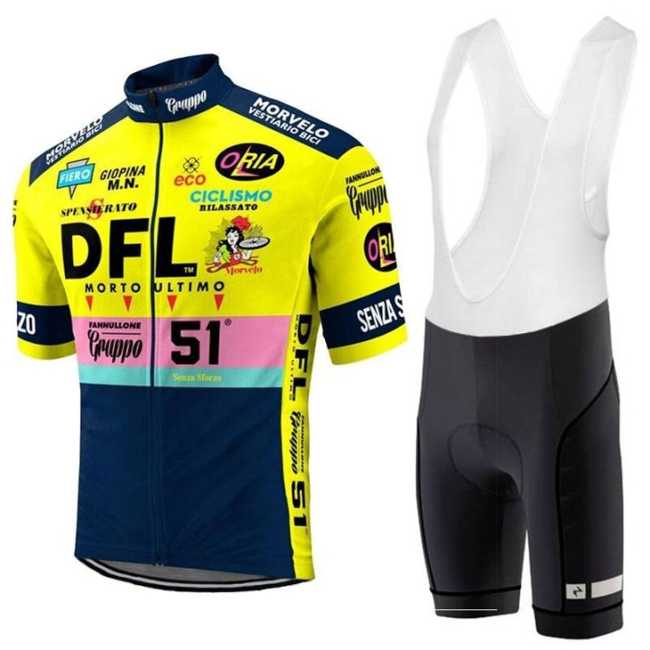 Equipación corta DFL retro: comodidad y estilo para tus paseos en bici