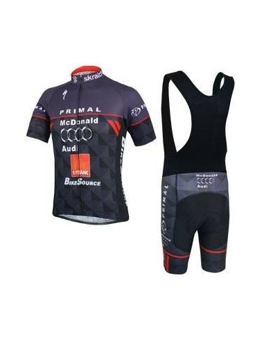 Conjunto corto de ciclismo Audi: comodidad y estilo para tu verano en la bici