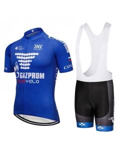 Conjunto corto de ciclismo Gazprom Rusvelo: comodidad y frescura para tus paseos de verano