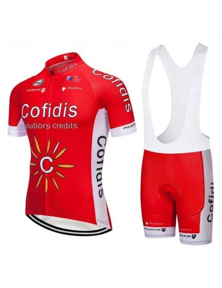 Conjunto de ciclismo corto Cofidis: comodidad y estilo para tus paseos