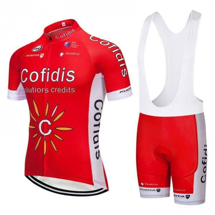 Conjunto de ciclismo corto Cofidis: comodidad y estilo para tus paseos