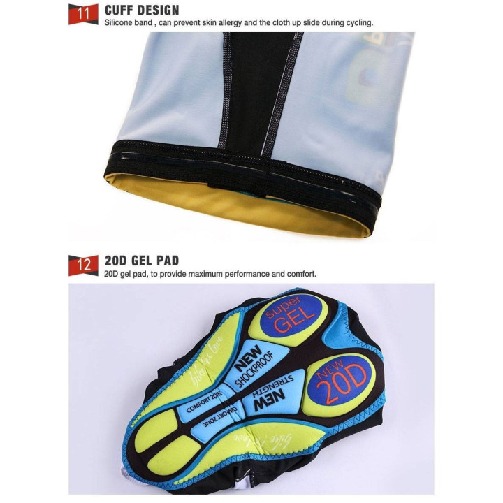 Conjunto corto de ciclismo DELKO: comodidad y estilo para tus paseos