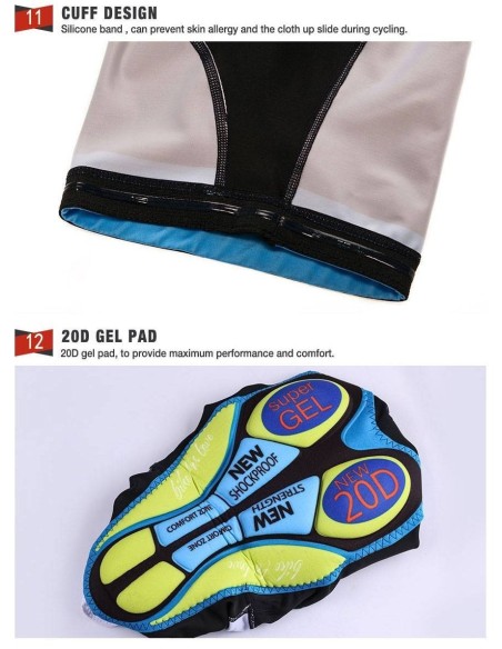 Conjunto de ciclismo corto ACADEMY: comodidad y estilo para tus rutas de verano