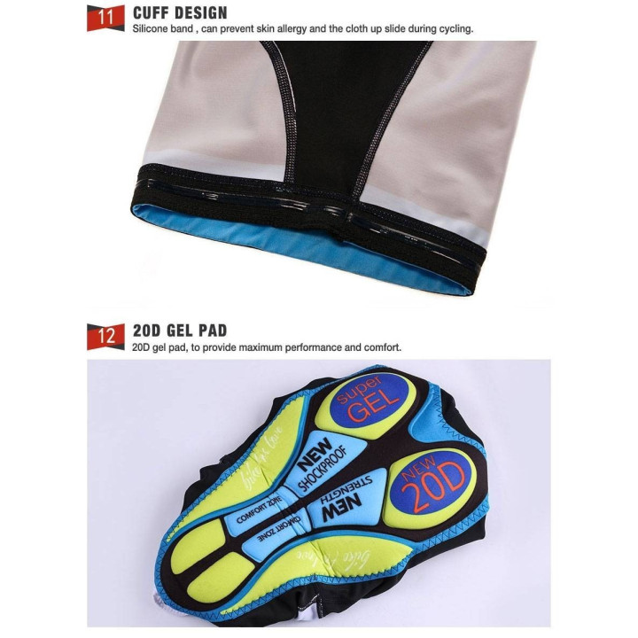 Conjunto de ciclismo corto ACADEMY: comodidad y estilo para tus rutas de verano