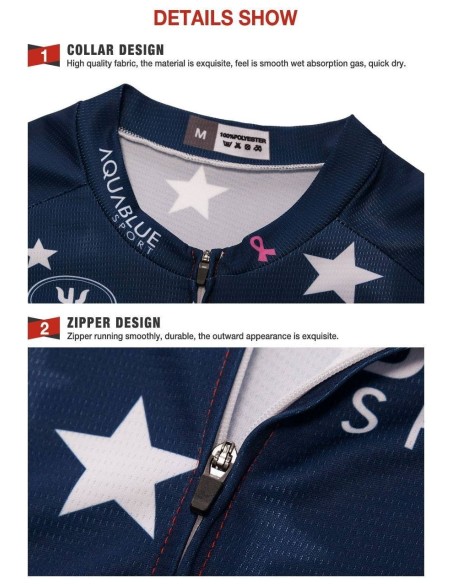 Conjunto de ciclismo corto AQUABLUE para disfrutar del verano en dos ruedas