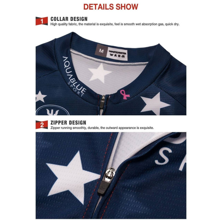 Conjunto de ciclismo corto AQUABLUE para disfrutar del verano en dos ruedas