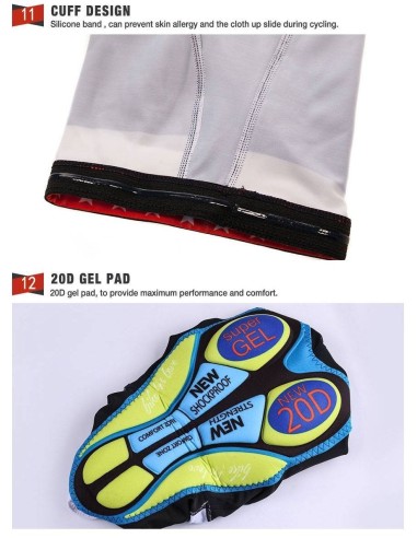 Conjunto de ciclismo corto AQUABLUE para disfrutar del verano en dos ruedas