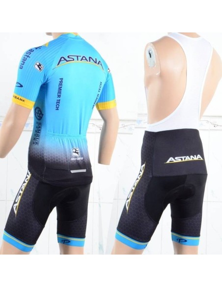 Conjunto corto de ciclismo Astana: comodidad y frescura para tus paseos