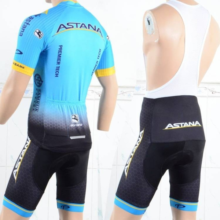 Conjunto corto de ciclismo Astana: comodidad y frescura para tus paseos