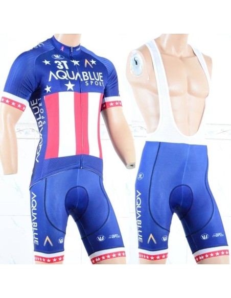Conjunto de ciclismo corto Aquablue USA: comodidad y frescura para tus paseos