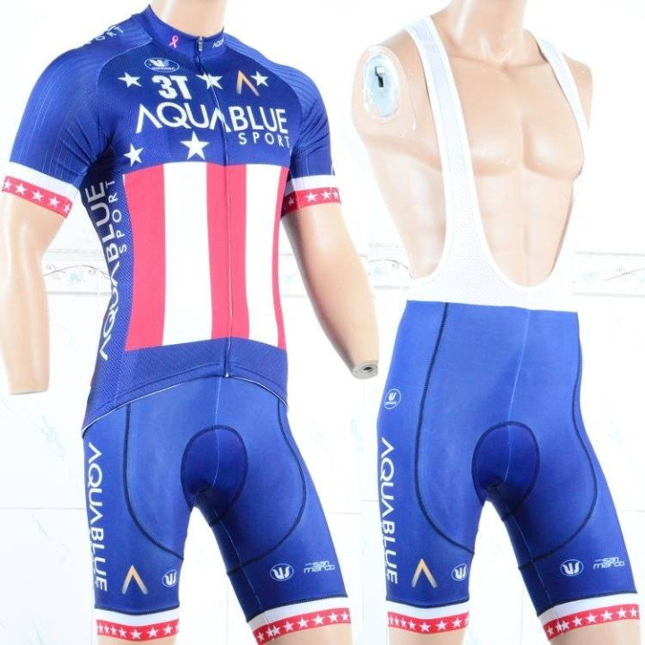 Conjunto de ciclismo corto Aquablue USA: comodidad y frescura para tus paseos