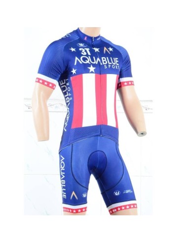 Conjunto de ciclismo corto Aquablue USA: comodidad y frescura para tus paseos
