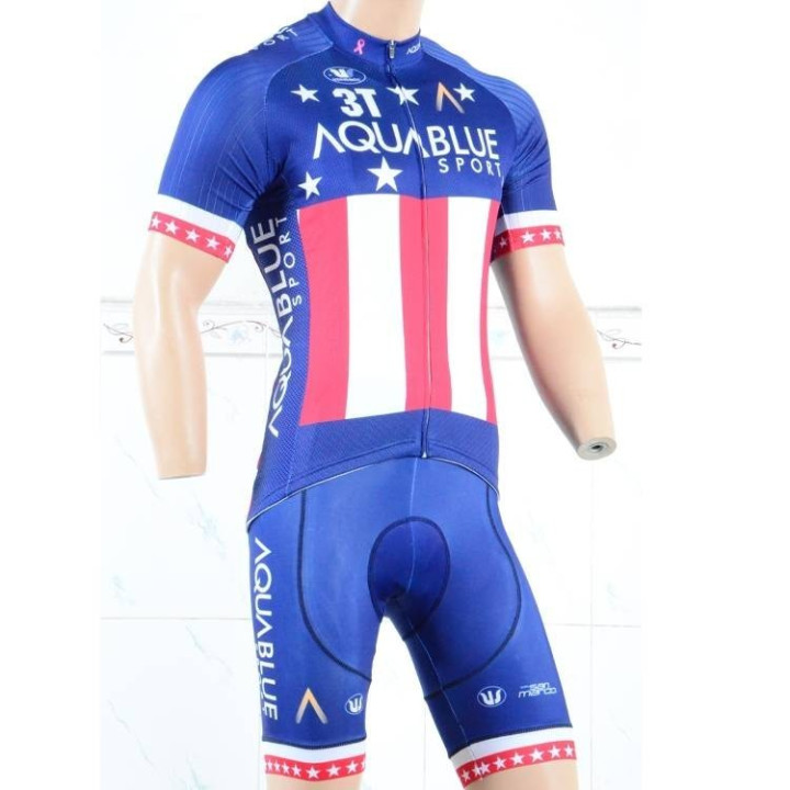 Conjunto de ciclismo corto Aquablue USA: comodidad y frescura para tus paseos