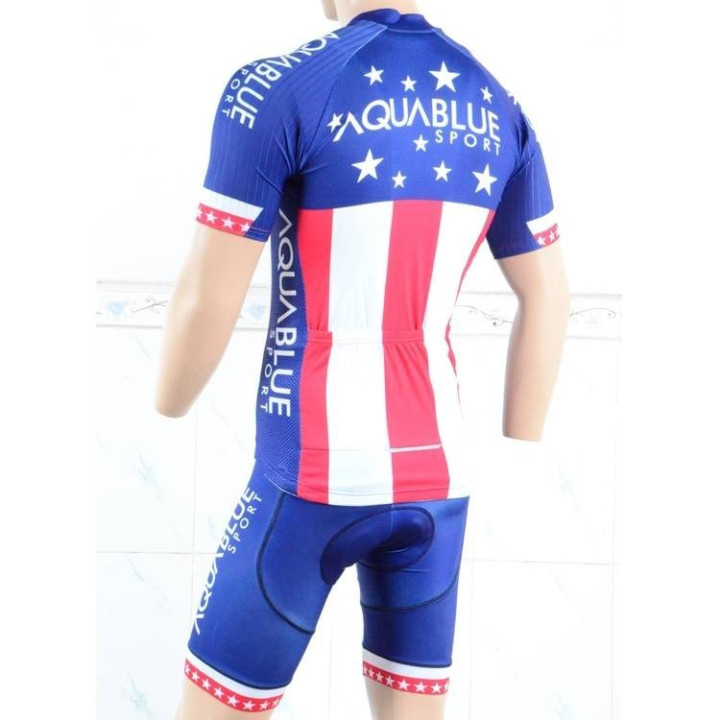 Conjunto de ciclismo corto Aquablue USA: comodidad y frescura para tus paseos