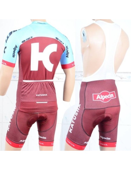 Conjunto corto de ciclismo Katusha Alpecin: comodidad y estilo para tus paseos