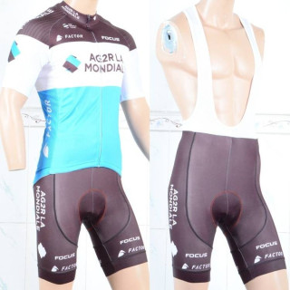 Conjunto de ciclismo corto AG2R LA MONDIALE para un verano cómodo y fresco