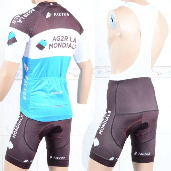 Conjunto de ciclismo corto AG2R LA MONDIALE para un verano cómodo y fresco