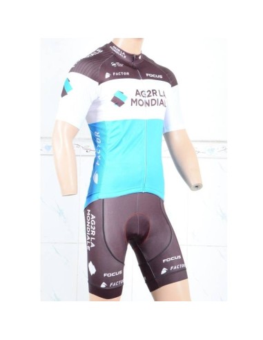Conjunto de ciclismo corto AG2R LA MONDIALE para un verano cómodo y fresco