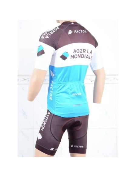 Conjunto de ciclismo corto AG2R LA MONDIALE para un verano cómodo y fresco