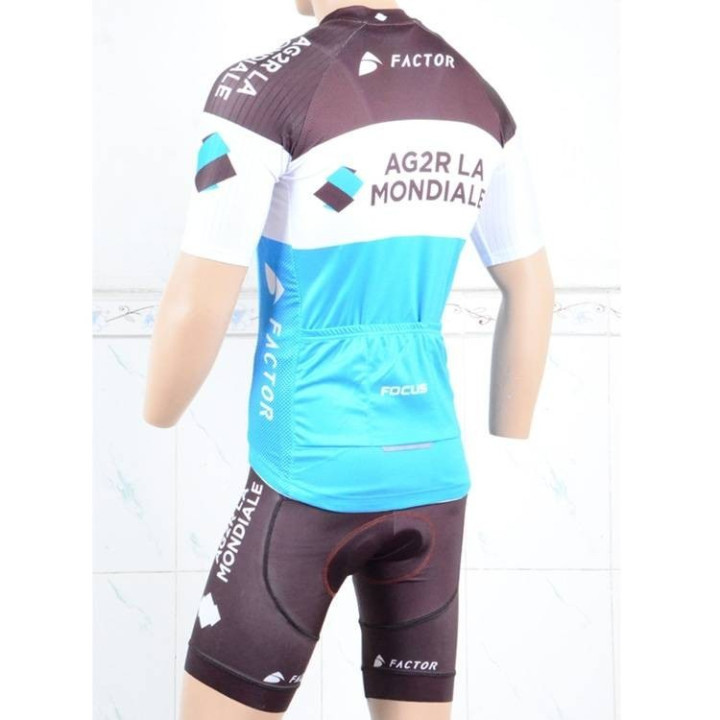 Conjunto de ciclismo corto AG2R LA MONDIALE para un verano cómodo y fresco