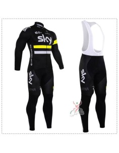 Ropa térmica de ciclismo SKY con tirantes para un pedaleo cómodo y fresco