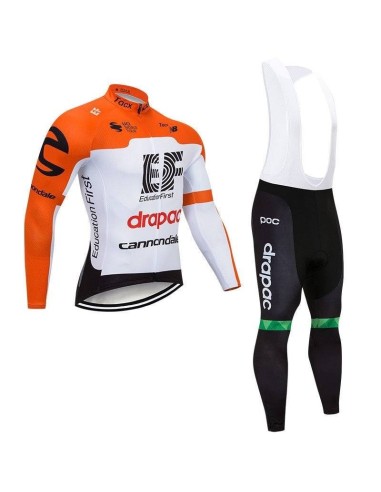Ropa térmica de ciclismo EF Drapac Cannondale para un pedaleo cómodo y fresco