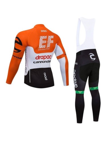 Ropa térmica de ciclismo EF Drapac Cannondale para un pedaleo cómodo y fresco