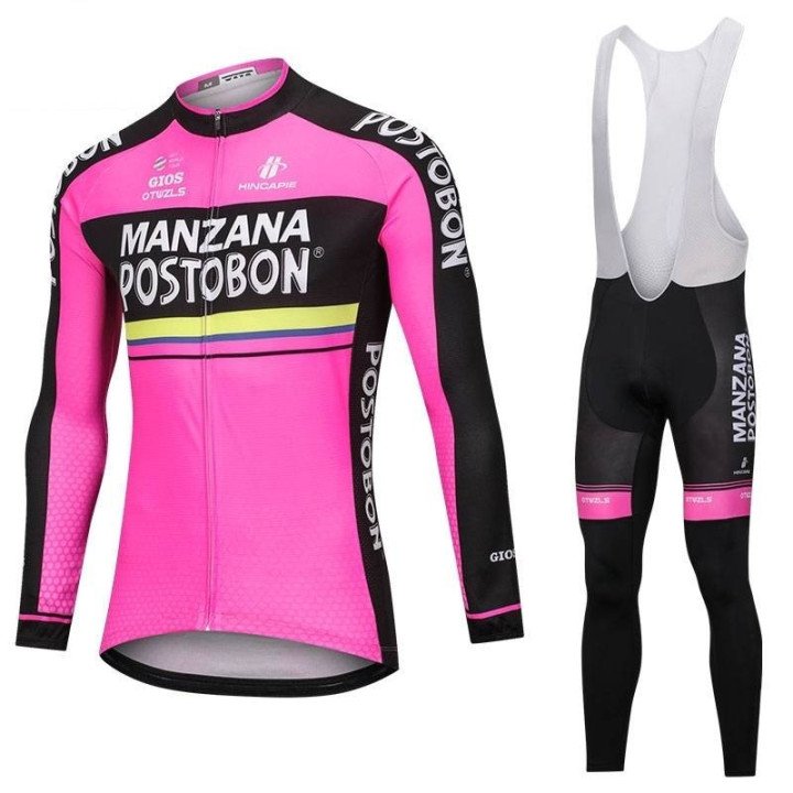 Ropa térmica de ciclismo Manzana Postobón para mantenerte cómodo y seco