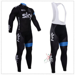 Ropa de ciclismo de invierno con tirantes SKY para estar cómodo y seco en tus entrenamientos