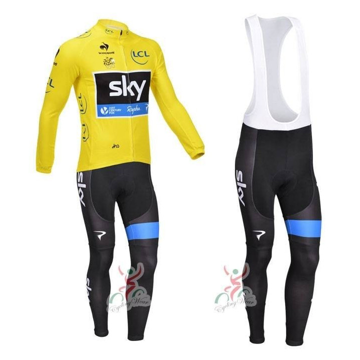 Ropa de ciclismo de invierno con tirantes SKY: comodidad y calidad para tus entrenamientos
