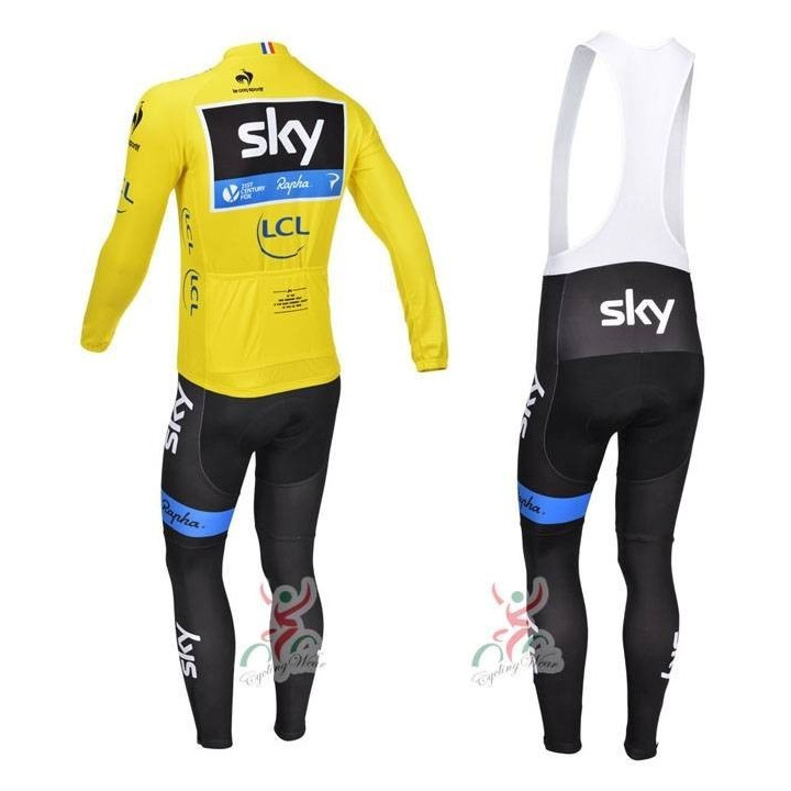 Ropa de ciclismo de invierno con tirantes SKY: comodidad y calidad para tus entrenamientos