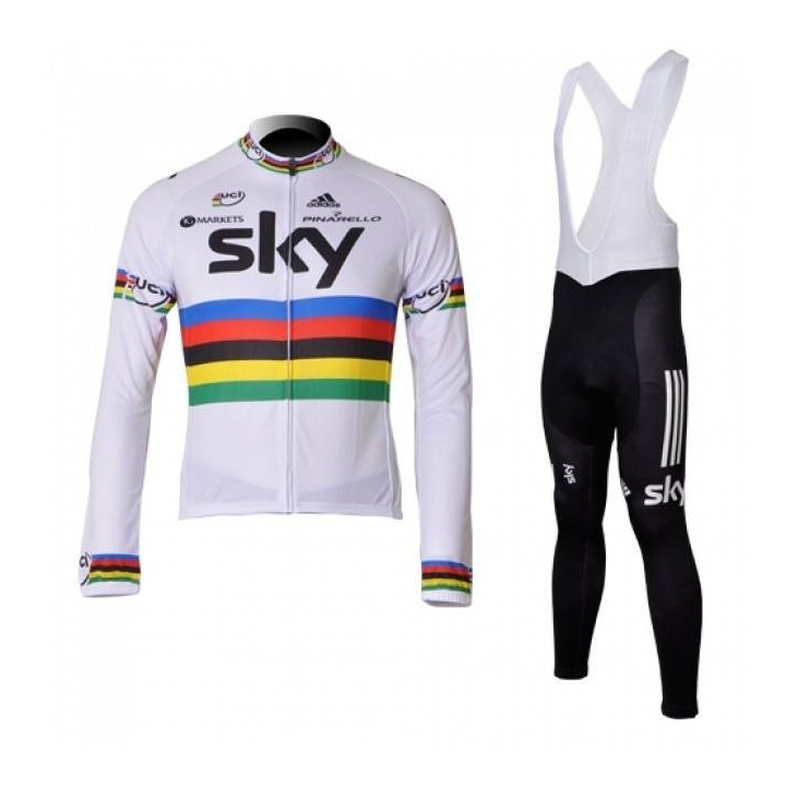 Ropa de ciclismo de invierno con tirantes SKY para sentirte cómodo y seco en tus entrenos