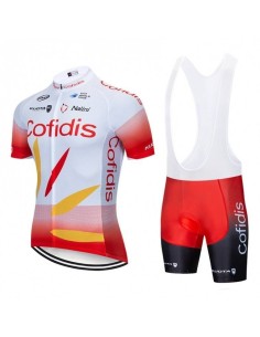 Conjunto de ciclismo corto Cofidis: comodidad y frescura para tus rutas