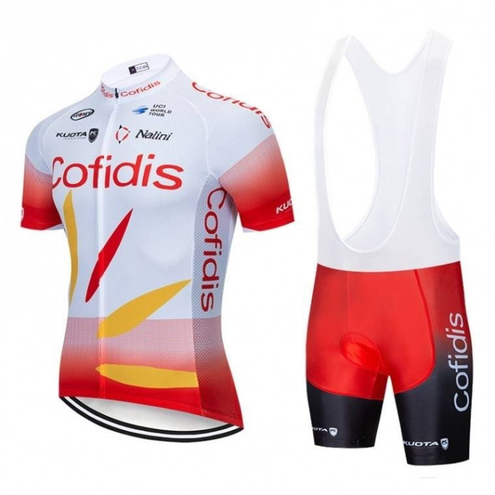 Conjunto de ciclismo corto Cofidis: comodidad y frescura para tus rutas