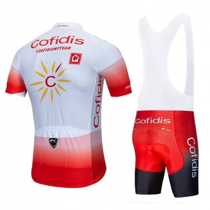 Conjunto de ciclismo corto Cofidis: comodidad y frescura para tus rutas