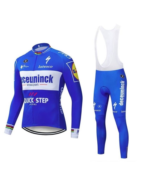 Ropa térmica de ciclismo Quick Step deceuninck para entrenar cómodo y fresco