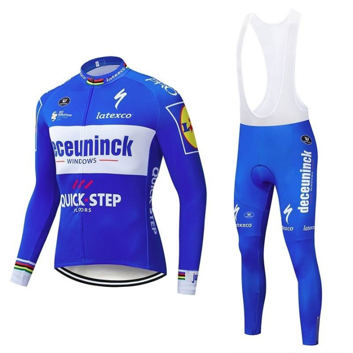 Ropa térmica de ciclismo Quick Step deceuninck para entrenar cómodo y fresco