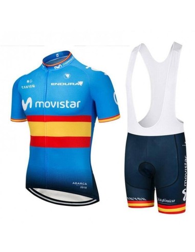 Conjunto de ciclismo corto Movistar: comodidad y frescura para tus paseos