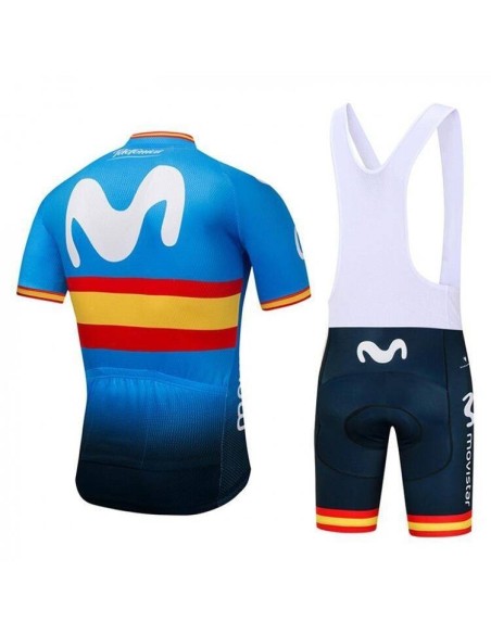 Conjunto corto de ciclismo Movistar: comodidad y frescura para tus paseos