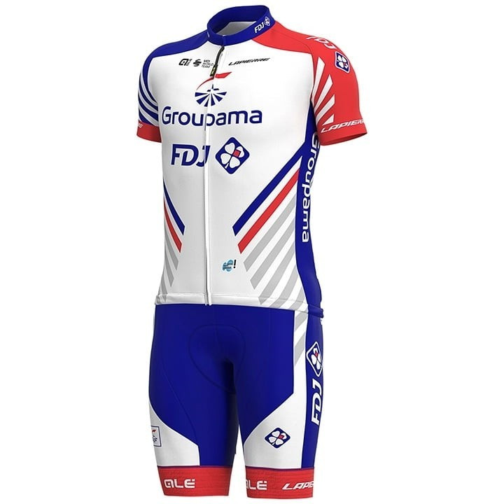 Conjunto corto de ciclismo GROUPAMA-FDJ: comodidad y estilo para tus rutas