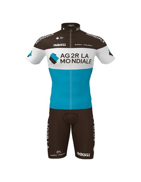 Ropa de ciclismo de verano con tirantes AG2R LA MONDIALE para tus mejores rutas