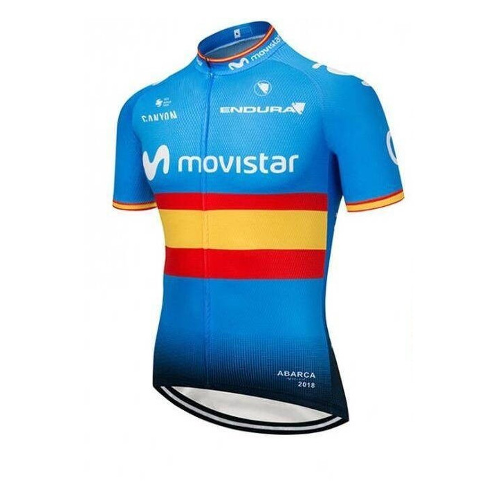 Maillot Corto Movistar: comodidad y frescura para tus rutas en bici