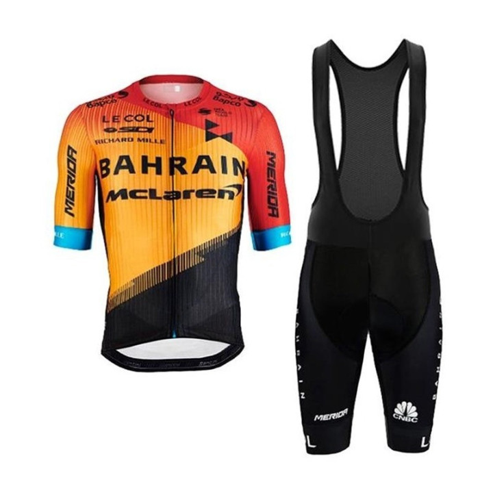 Conjunto corto de ciclismo Merida Bahrain McLaren para el verano