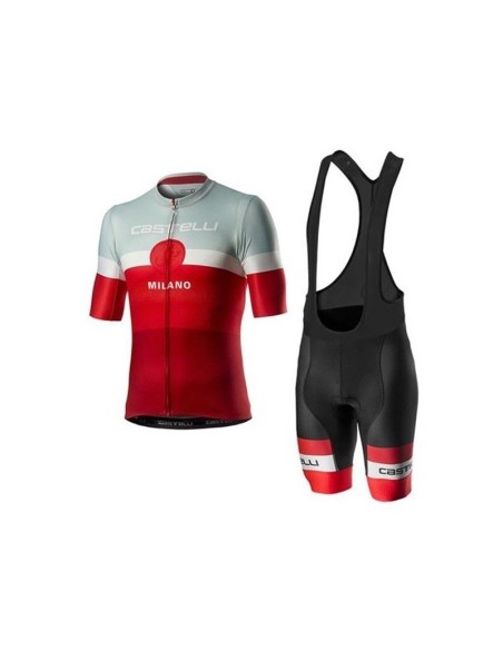 Conjunto de ciclismo corto Castelli para el verano: comodidad y frescura al pedalear