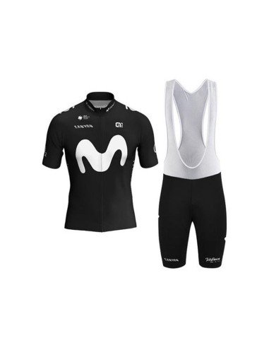 Mejores conjuntos de ciclismo corto para el verano con tirantes Movistar