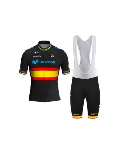 Conjunto de ciclismo corto MOVISTAR para el verano: comodidad y frescura al pedalear