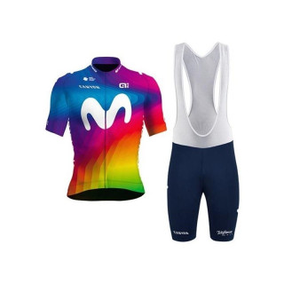 Conjunto de ciclismo corto Movistar: comodidad y estilo para el verano