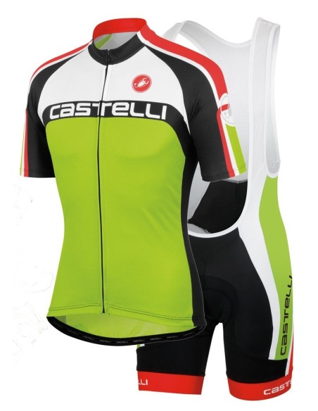 Conjunto de ciclismo corto Castelli para el verano: comodidad y estilo en cada pedalada