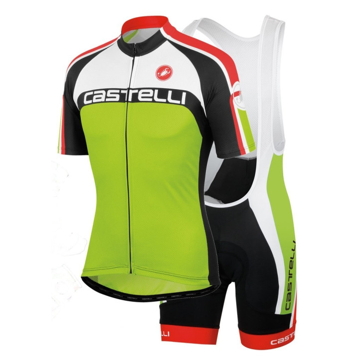 Conjunto de ciclismo corto Castelli para el verano: comodidad y estilo en cada pedalada