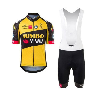Conjunto de ciclismo corto JUMBO VISMA para el verano: confort y estilo en cada pedalada